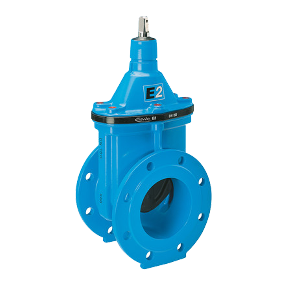 E2 valve with flanges, short, PN 10 I PN 16