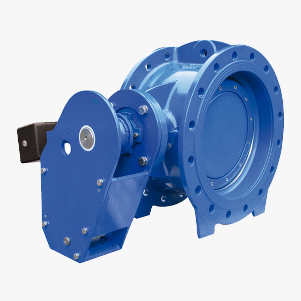 Non Return Valve ÖZKAN, with lever and counterweight, hydraulic damper
