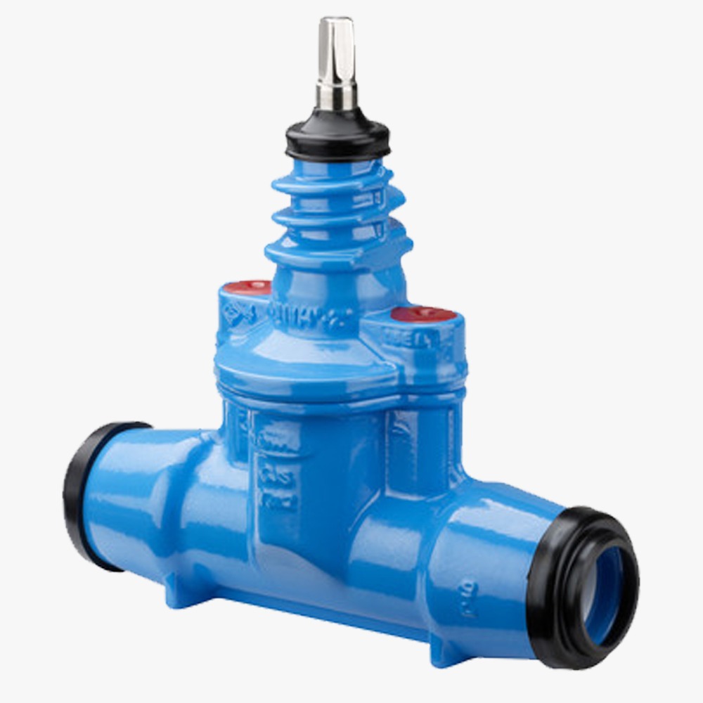 Service valve, ductile iron with ISO-socket